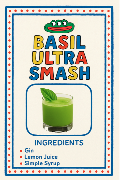 Basil Ultra Smash Cocktail