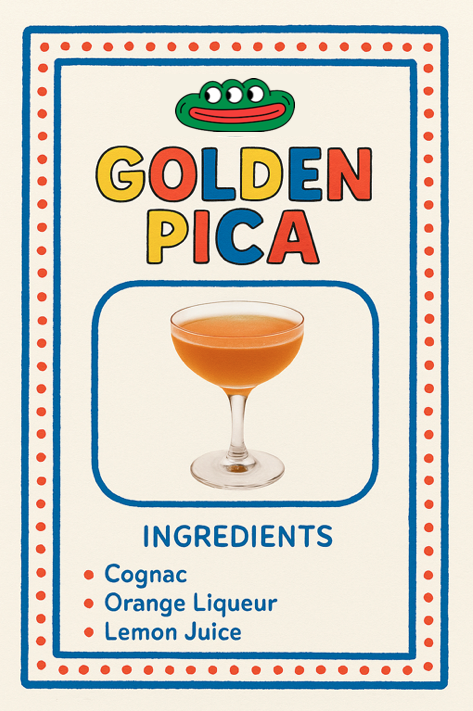 Golden Pica Cocktail